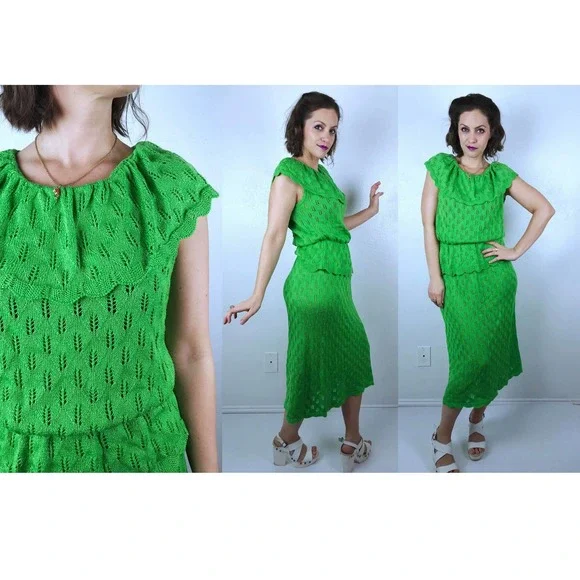 Vintage | Dresses | Vintage 7s Lime Green Two Piece Sweater Set Largexl Knit Dress Matching Set | Poshmark Vintage | Dresses | Vintage 7s Lime Green Two Piece Sweater Set Largexl Knit Dress Matching Set | Poshmark